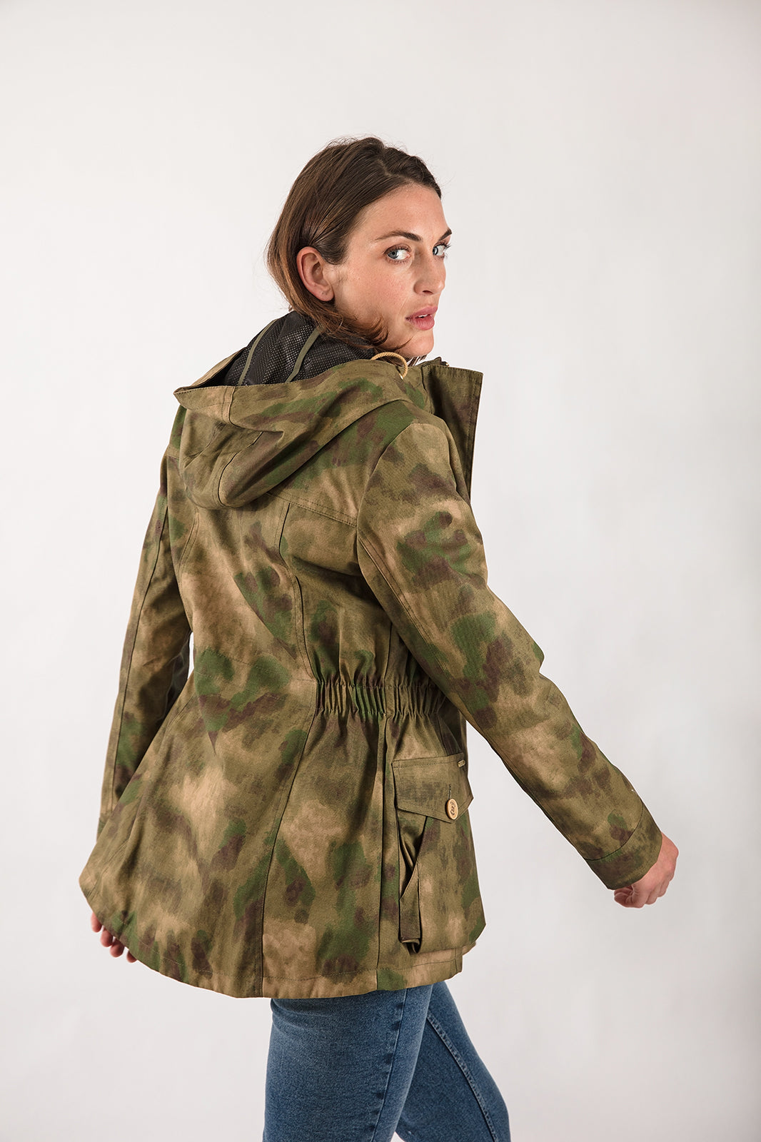 Camo anorak shop jacket women's