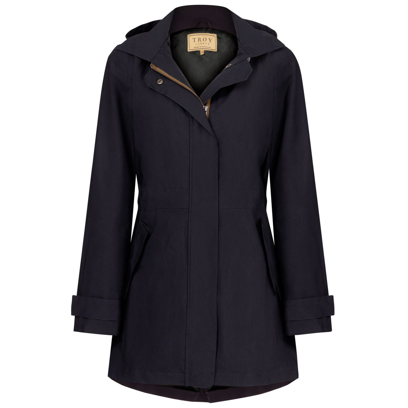 Shell Parka in Navy | TROY London