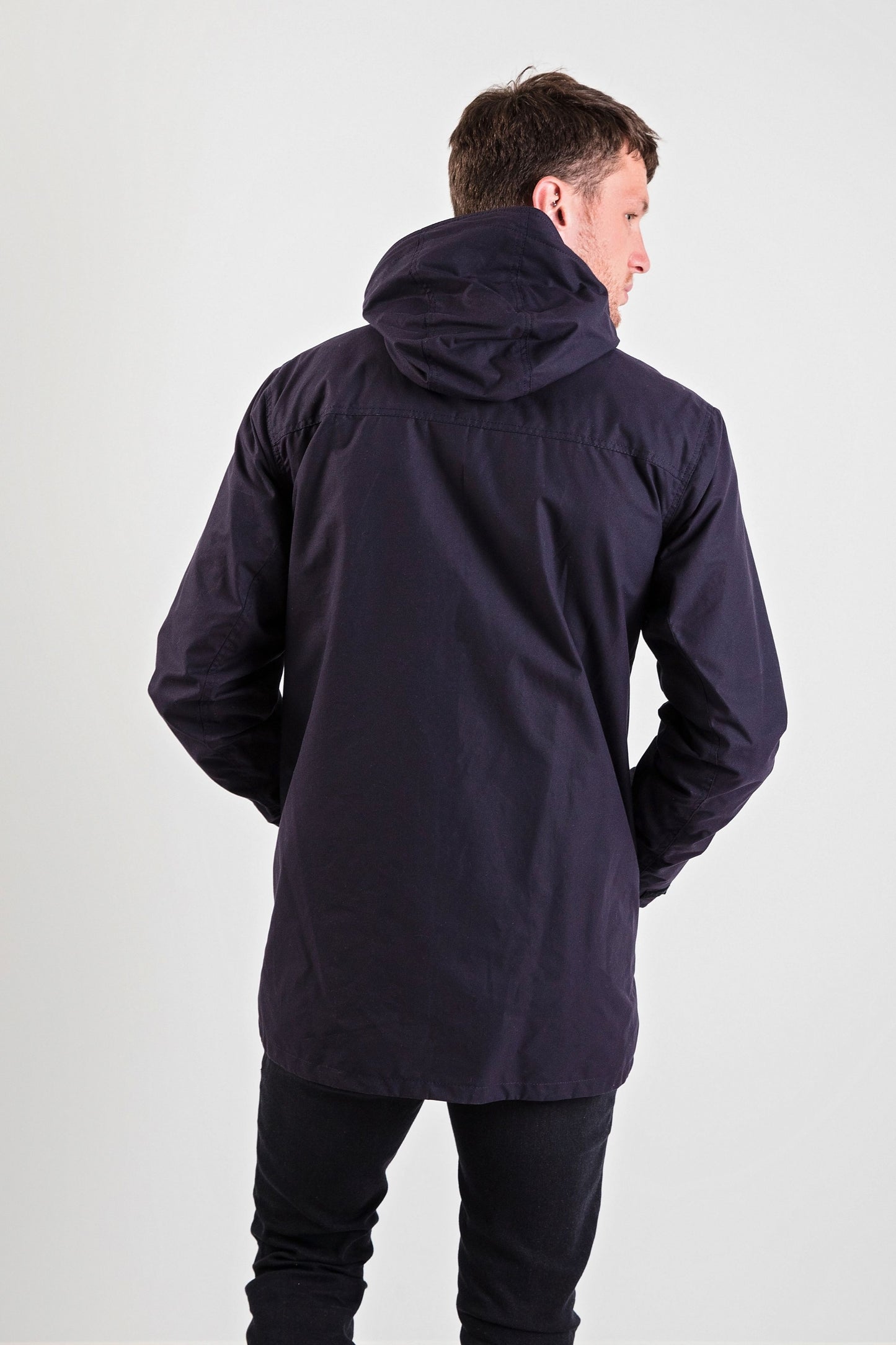 Men's Wax Jacket in Navy