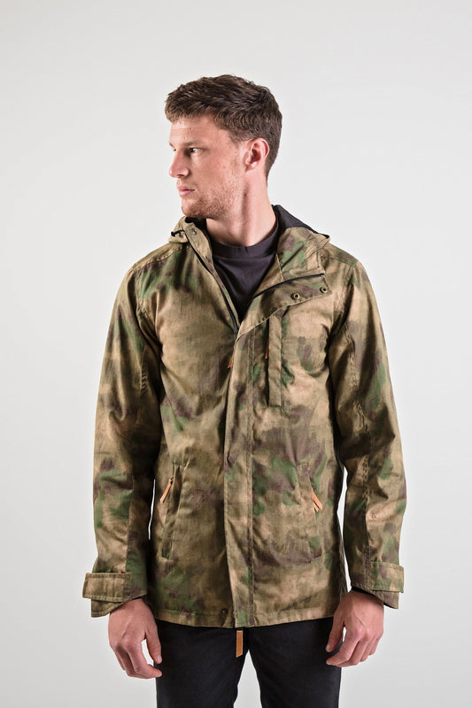 Men's Wax Jacket in Camo