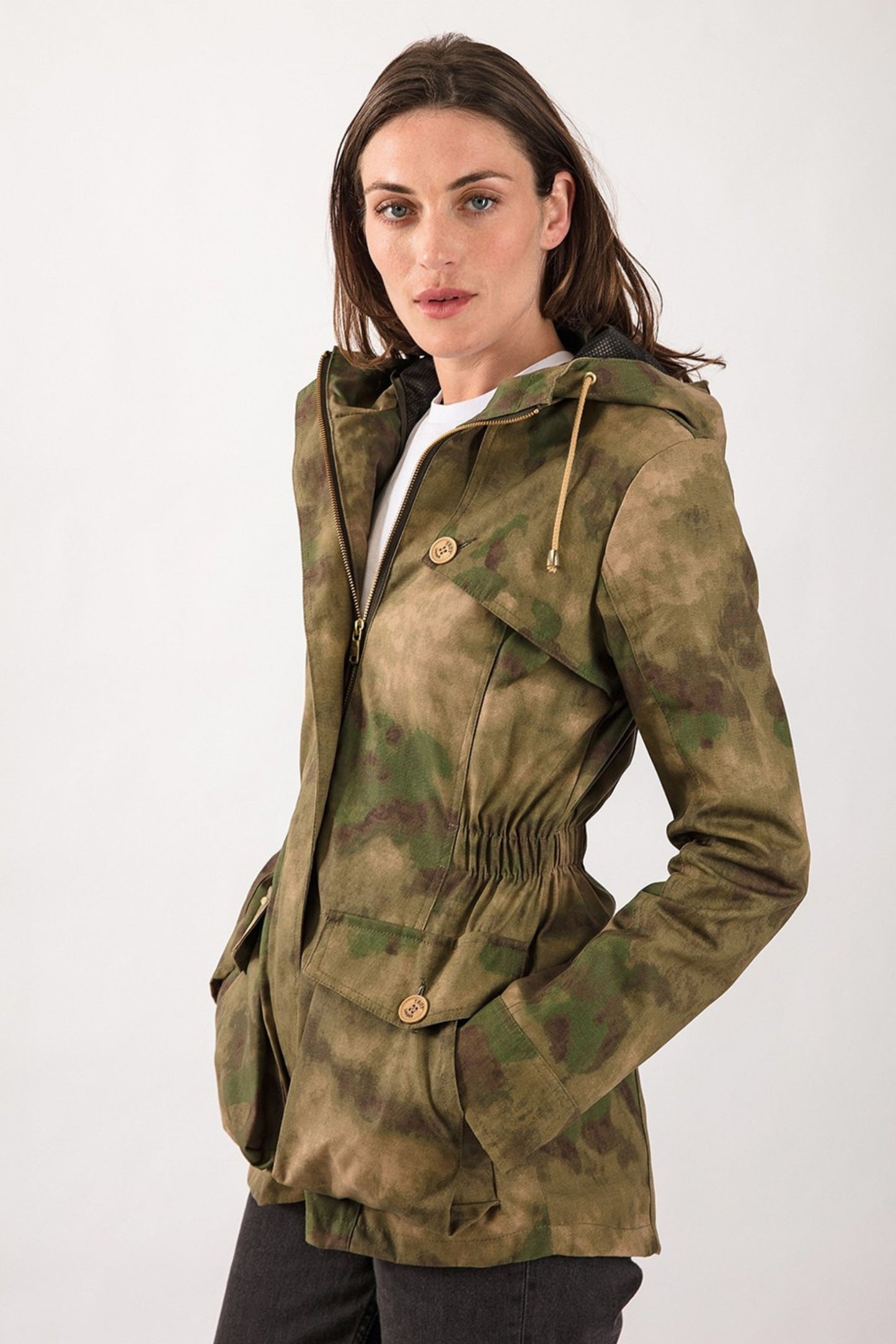 Wax Parka in Camo