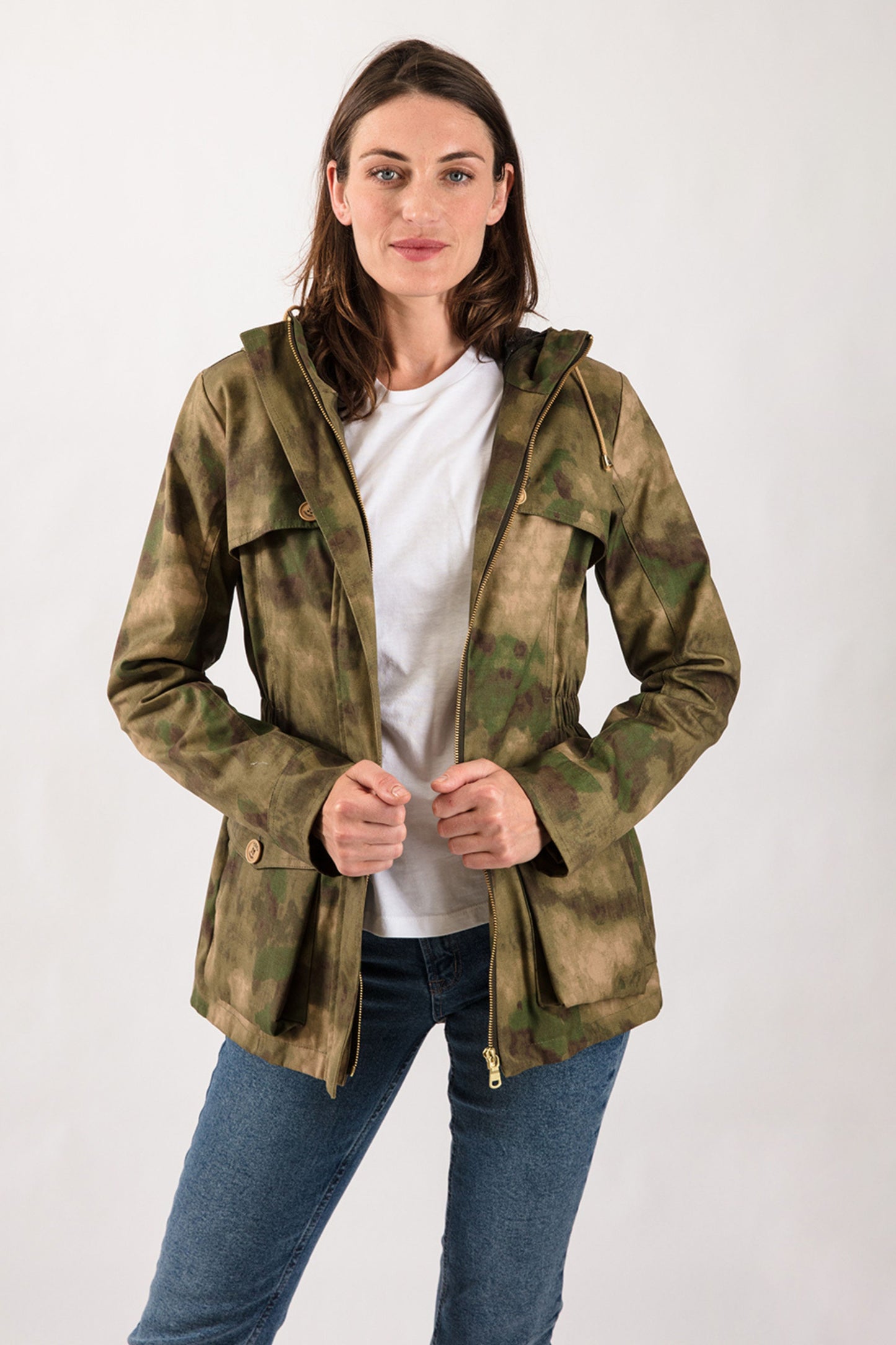 Wax Parka in Camo