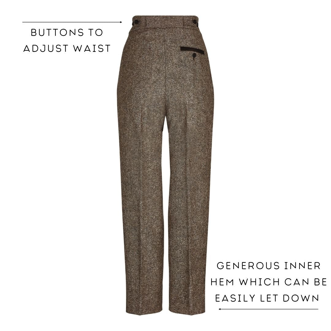 Gray Donegal Trousers by Sunspel on Sale