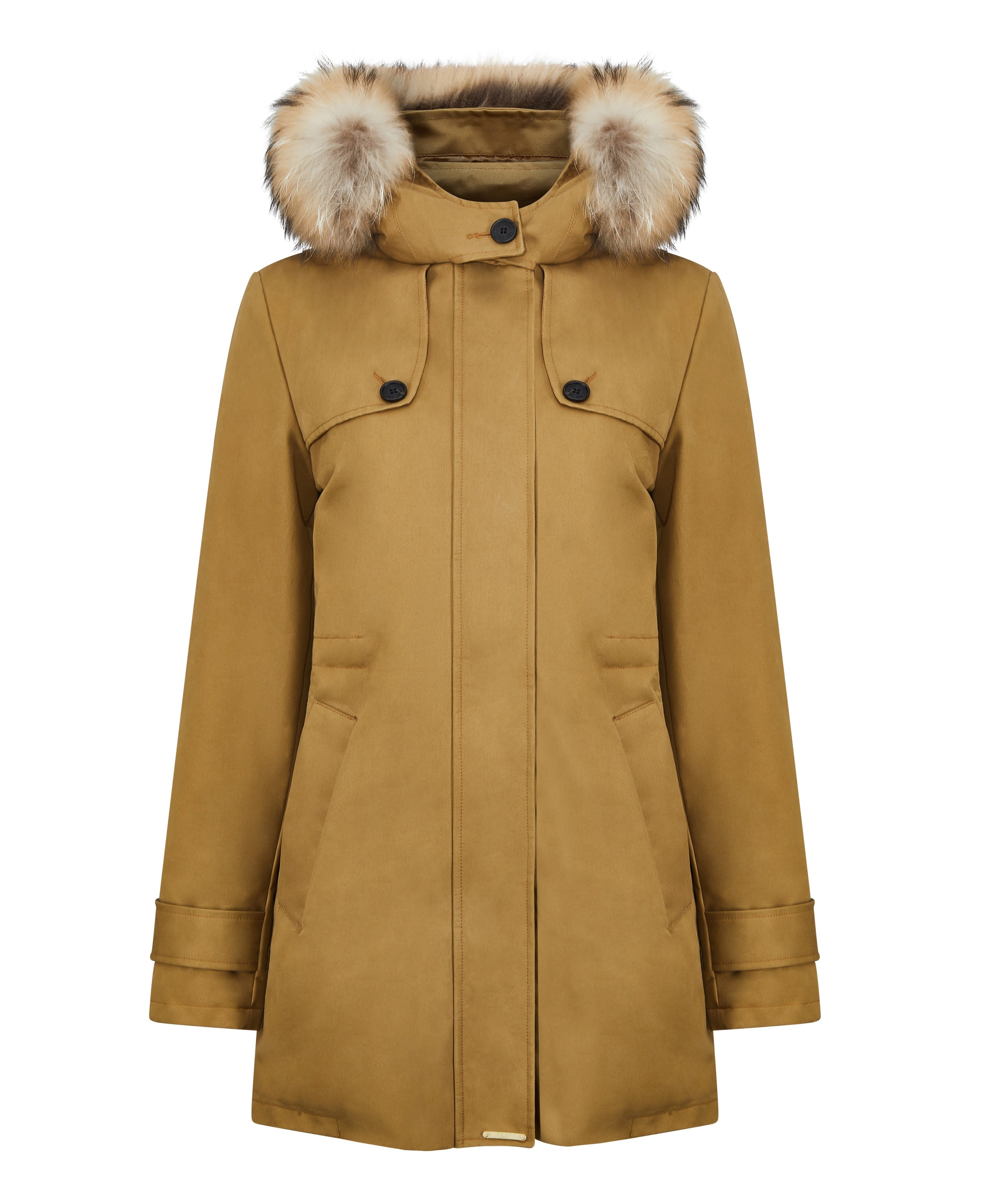 Joules aspen clearance parka corn