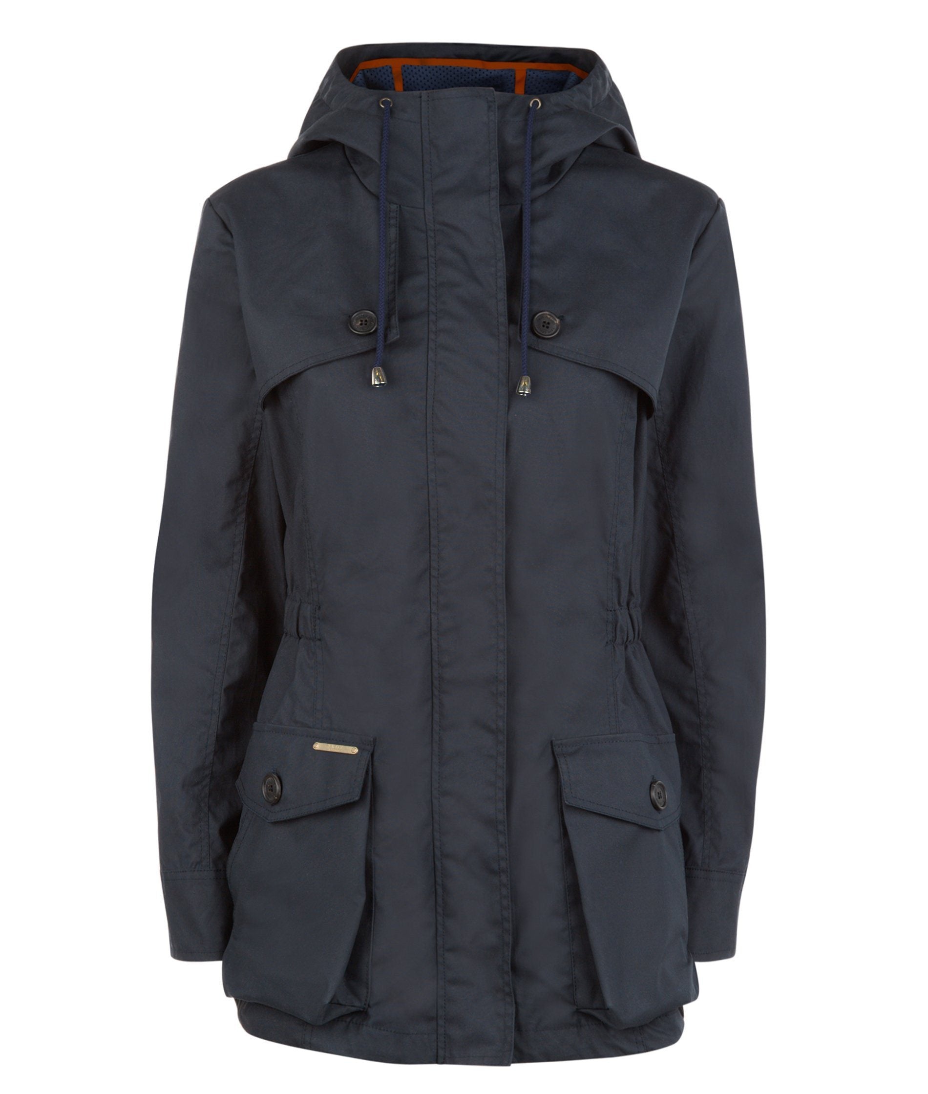 Pop Wax Parka in Navy TROY London